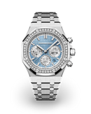 Audemars Piguet Royal Oak Selfwinding Chronograph Diamond-Set 'Light Blue' 38mm