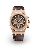 Audemars Piguet Royal Oak Selfwinding Chronograph Rose Gold 'Brown' Alligator Strap 41mm